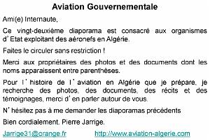 022 ALGERIE AVIATION GOUVERNEMENTALE